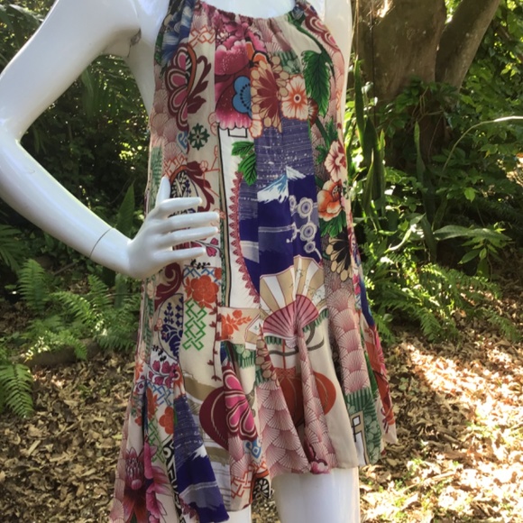 Vintage Adrian Barra silk mini Dress - Picture 3 of 8